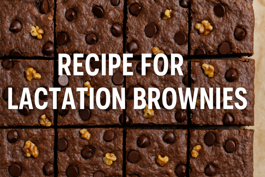 recipe for lactation brownies